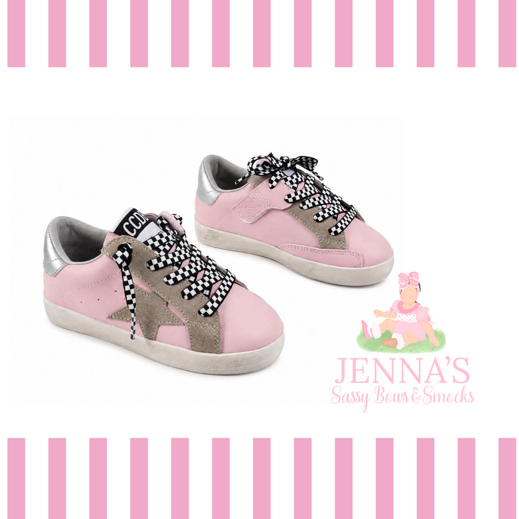Pink w/ Checker Shoes