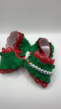 Classic Christmas beaded bow