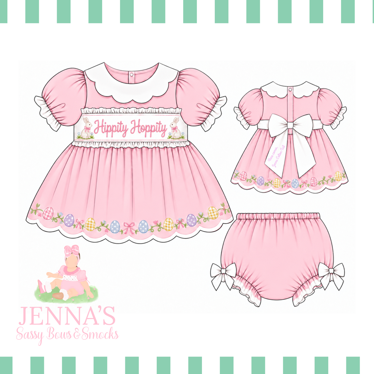 Peter Cotton Tail diaper set
