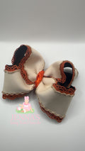 5” Orange Fall Bow
