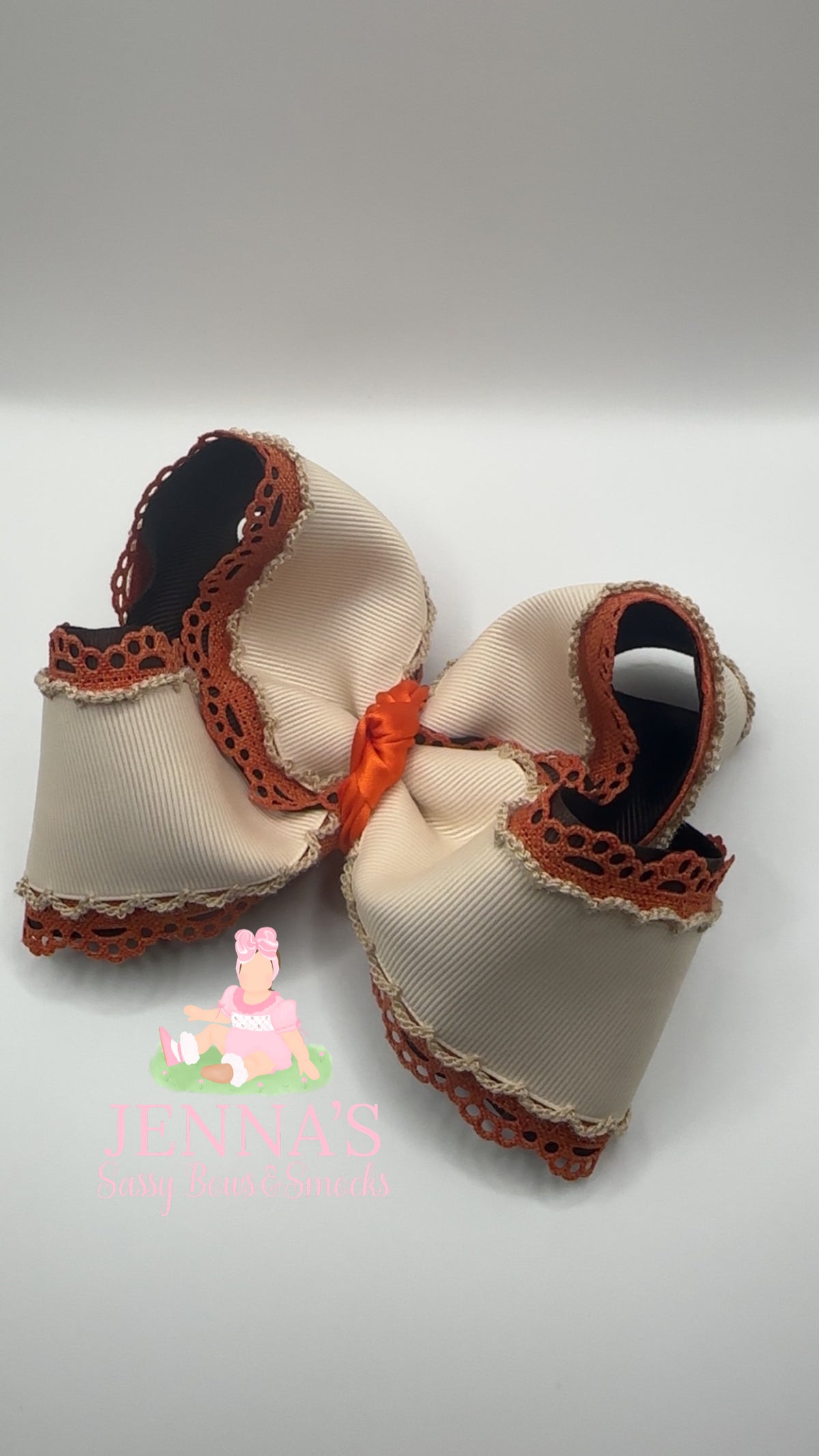 5” Orange Fall Bow