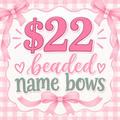 Beaded Name Bow