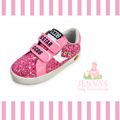 Preppy Pink Velcro Shoes